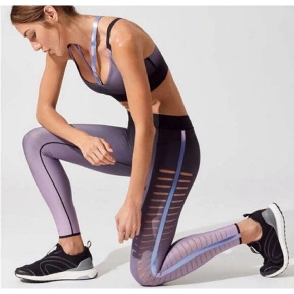 Ultracor Ultra High Silk Slash Legging in Black Lilac Gradient Ombré - Picture 1 of 10